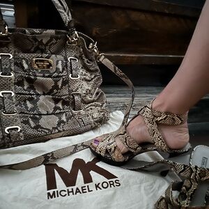 Micheal Kors snakeskin purse